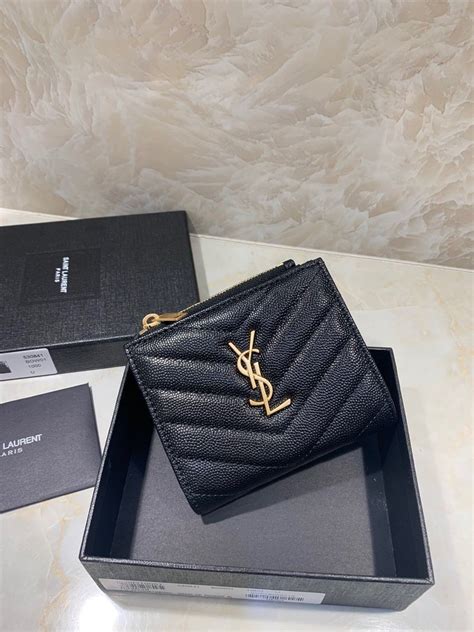 coin purse ysl|ysl monogram wallet.